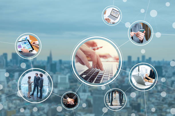 Business network concept. Business network concept.